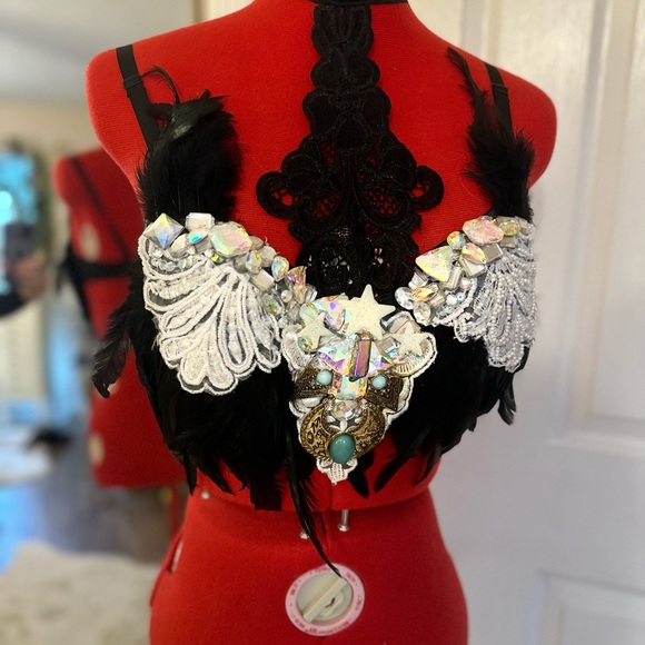 Custom Handmade One of a Kind Rave Party Festival Bra - Picture 14 of 14